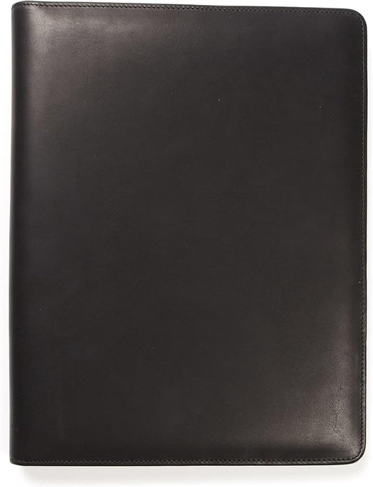 Leatherology Premium Black Oil Standard Padfolio with Pen Loop
