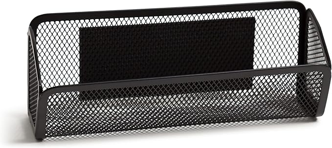 U Brands Black Mesh Locker Organization Kit, Includes Magnetic Cup, Folding Shelf and Bin, 3 Pieces
