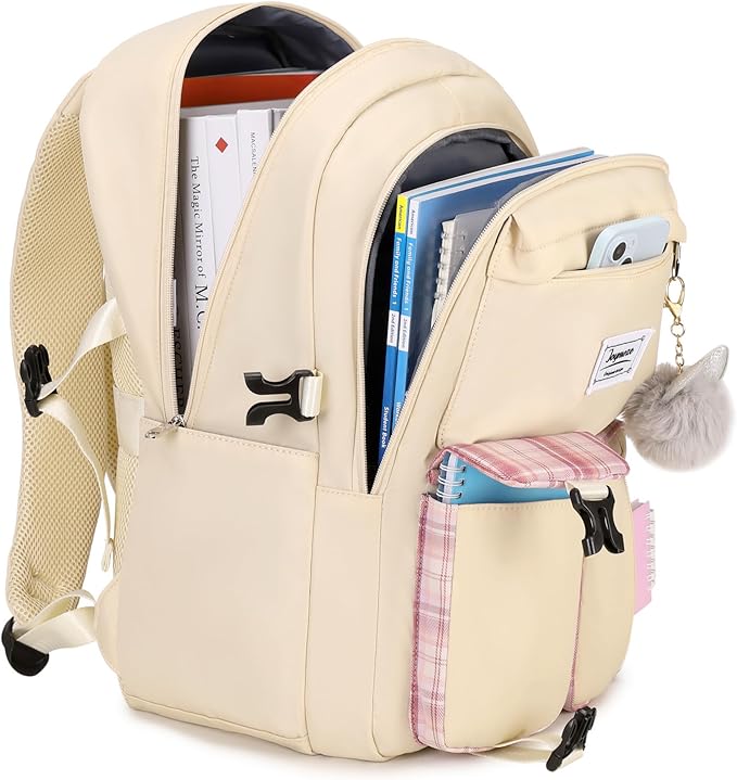 Cute Backpack for Girl Teenager Daily Backpack Women Backpack Purse Ivory
