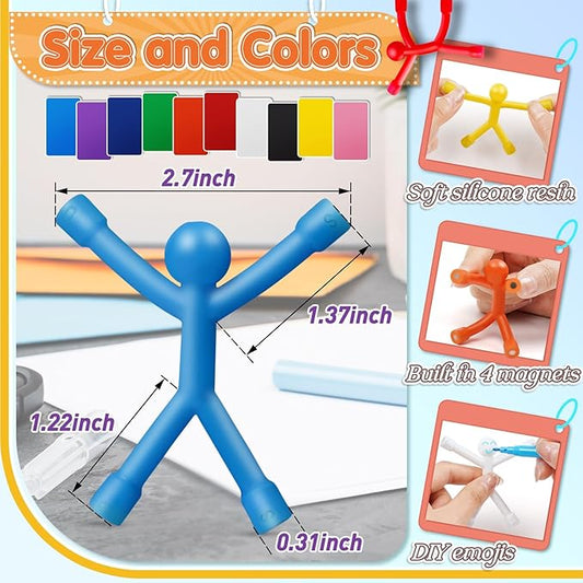 10 Pack Magnetic People for Adults, Decorative Fridge Magnets, Creative Magnet Set for Locker, Office, and Home Use