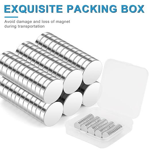 Small Magnets, 30 Pack Refrigerator Magnets 12x3mm Rare Earth Magnets Neodymium Magnets for Crafts, Whiteboard, Kitchen Cabinet