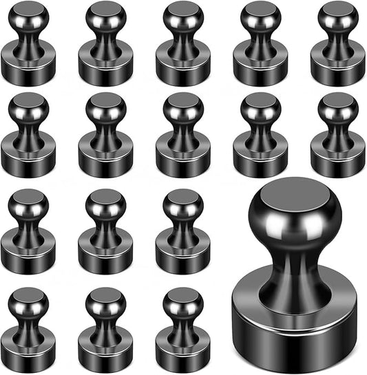 LOVIMAG Fridge Magnets, 18 Pcs Small Neodymium Magnets for Refrigerator, Whiteboard Magnet for Office, Push Pins Magnet with Epoxy Coating for Cruise, Cruise Door for Decorations