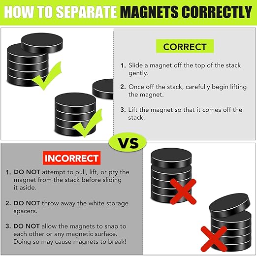 Small Magnets, 120Pack Black Refrigerator Magnets 6x2mm Rare Earth Magnets Neodymium Magnets for Crafts, Whiteboard, Kitchen Cabinet