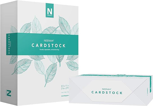 Neenah Vellum Bristol Cardstock, Lightweight, 2 Packs of 325 Sheets/650 Sheets, 67 lb/147 gsm, 94 Brightness, 8.5" x 11" - MORE SHEETS! (91633-01)