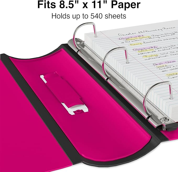 Staples Better Binder, 2-Inch, Pink
