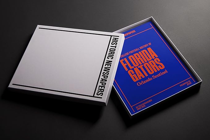 Signature gifts Personalized College Football Newspaper History Book, A3 Large Deluxe Hardcover - College Football Fan, Alumni, Students Keepsake Gift