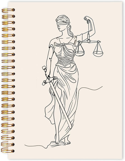 Lawyer Gifts Spiral Notebook Journal 5.5x8.3, Lawyer Attorney Gifts for Female Women Notebooks for Note Taking