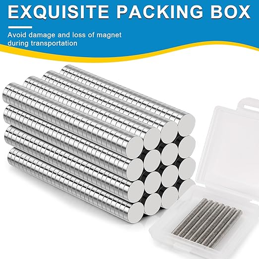 Small Magnets, 1600 Pack Refrigerator Magnets 4x1mm Rare Earth Magnet Neodymium Magnet for Crafts, Whiteboard, Kitchen Cabinet