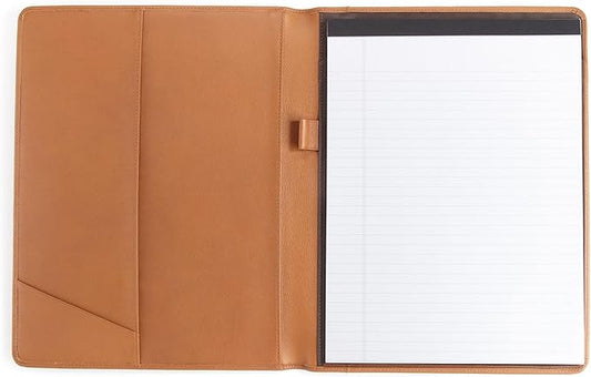 Leatherology Cognac Standard Padfolio with Pen Loop