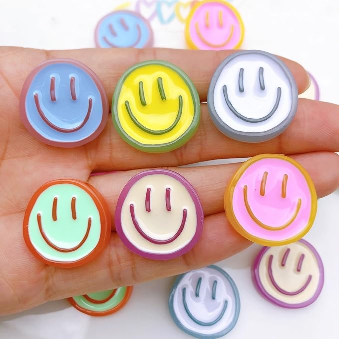 12PCS Strong Fridge Magnets, Colorful Decorative Smiling Face Refrigerator Magnets, Cute Whiteboard Magnets, for Office Classroom Cabinets and Dishwasher