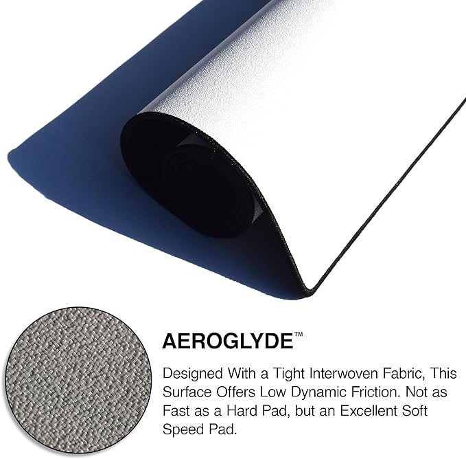 MPCO. Dark Fantasy Large Gaming Desk Pad - 36" x 17" Aeroglyde Fabric Whispers of The Northern Sky Desk Mats - Non-Slip, Washable, Smooth Glide for Precision Gaming & Work