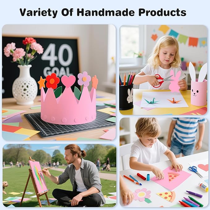 Pink Cardstock 8.5 x 11, Thick Printer Paper 75 lb/200 gsm, 40 Sheets Card Stock Pink, Heavy Card stock, Art CardStock Paper for Invitations, Diy Cards, Business Cards, Menus, Crafts, Drawing etc