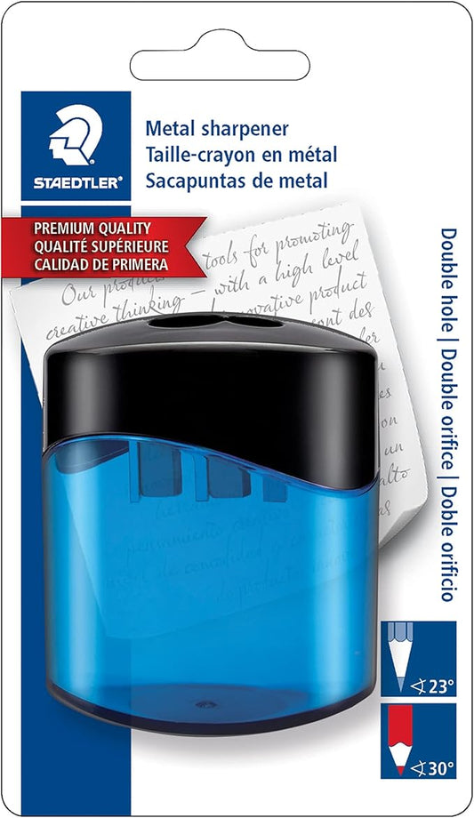 STAEDTLER(R 2-Hole Metal Pencil Sharpener (assorted) (Pack of 2)