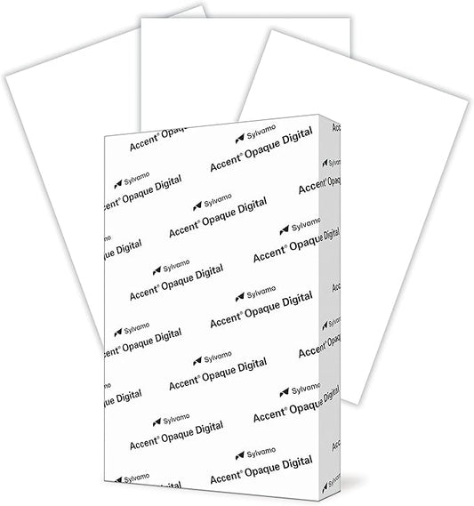 Accent Opaque White 11” x 17” Cardstock Paper, 65lb, 176gsm – 200 Sheets (1 Ream) – Premium Medium Weight Super Smooth Cardstock, Printer Paper for Ink Heavy Invitations, Cards, Images – 121954R