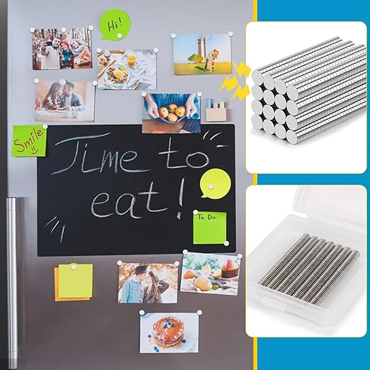 Small Magnets, 1600 Pack Refrigerator Magnets 4x1mm Rare Earth Magnet Neodymium Magnet for Crafts, Whiteboard, Kitchen Cabinet