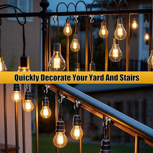 DIYMAG Outdoor Hooks for Hanging String Lights, Magnetic Hooks Strong 118lbs+ Hanging Party Light Wall Cable 2025 Cruise Cabin Ship Essentials Heavy Duty Strong Magnets for Outside Grill 10PCS
