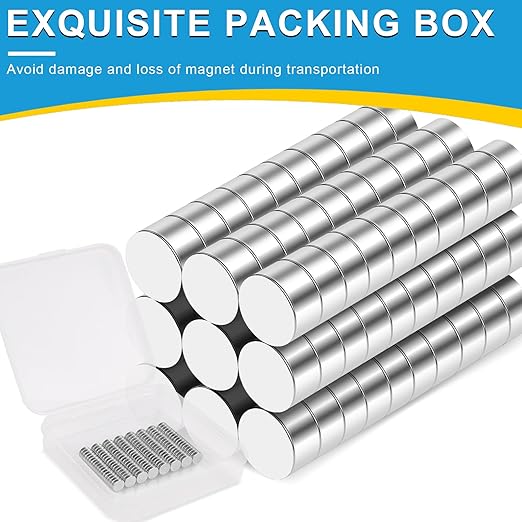 Small Magnet, 180 Pack Refrigerator Magnets 6x2mm Rare Earth Magnets Neodymium Magnet for Crafts, Whiteboard, Kitchen Cabinet