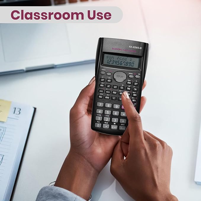 10 Pieces Scientific Calculator, 2 Line Engineering Calculator Function Calculator Math Calculator, Fraction Calculator, College Calculator for Student and Teacher