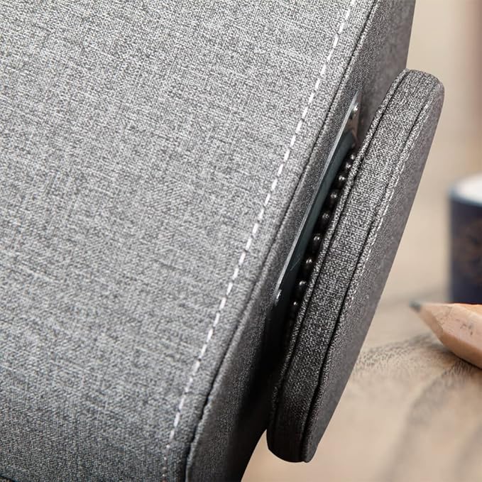 Fanousy 360° Rotating Remote Control Holder, PU Leather TV Remote Caddy Organizer Basket Storage Box with 5 Compartments for Pen, Pencil, Art Supplies, Makeup Brush, Office Desk Table Accessories