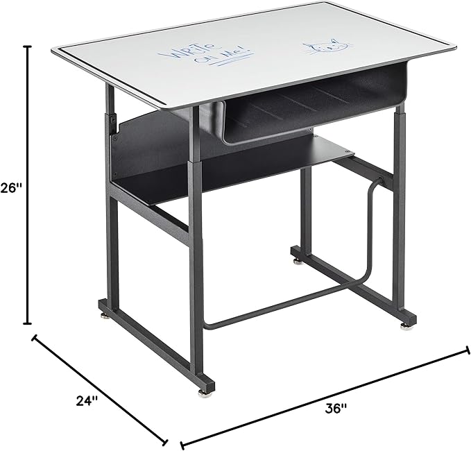 Safco Products 1209DE Alphabetter Desk, 36" x 24", Dry Erase