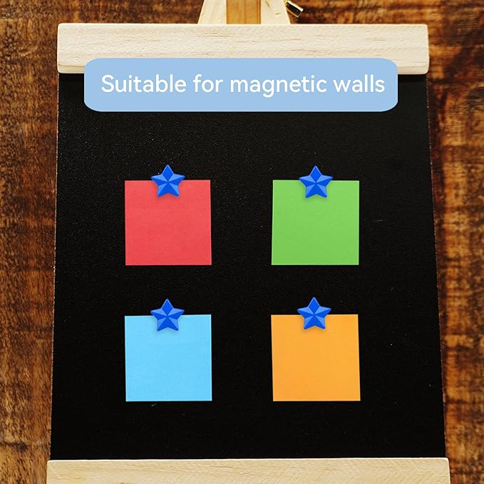 ZDZBLX 30 Pack Blue Fridge Magnets, Strong Refrigerator Magnets, Small Heavy Duty Magnets for Whiteboard, Cute Decorative Star Mini Magnet for Fridge, Office, Kitchen, Classroom, Home, Locker, Craft