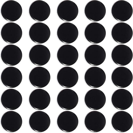 Fridge Magnets, 30 Pcs Strong Refrigerator Magnets, Heavy Duty Round Small Magnets for Whiteboard Fridge Locker Craft,Decorative Cute Mini Magnet for School Classroom Office Kitchen Home, Black