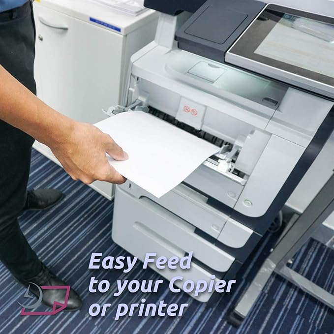 8-1/2 x 11 Laser and Inkjet Printer Postcards 4 up Per Page, (4-1/4" x 5-1/2" After Perf) EXTRA HEAVY 100 Sheets / 400 Cards