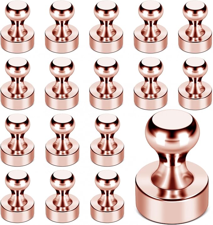 LOVIMAG Fridge Magnets, 18Pcs Cute Magnets for Refrigerator Strong Fridge for Whiteboard, Small Neodymium for Pink Magnet for Decorative Magnet,Kitchen, Office, School, Map