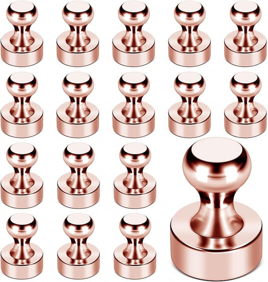 LOVIMAG Fridge Magnets, 18Pcs Cute Magnets for Refrigerator Strong Fridge for Whiteboard, Small Neodymium for Pink Magnet for Decorative Magnet,Kitchen, Office, School, Map