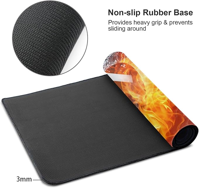Boys Large Mouse Pad with Football Pattern, 29.5"x15.8" Sports Desk Mat Extended Gaming Mousepad with Non-Slip Rubber Base, Waterproof Computer Keyboard Laptop Desk Pad for Adult Kids Office Home Work