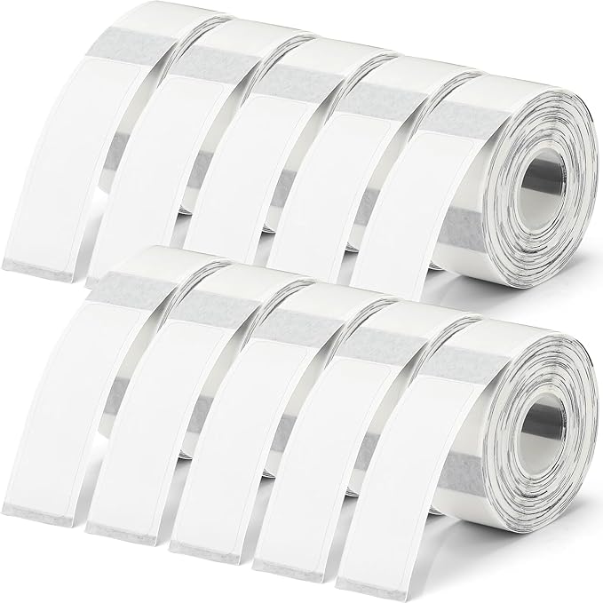 D30 Labels, DKALIO 1600 PCS Label Tapes, Thermal Label Printer Paper Replacement, Waterproof Oil Proof Lable Tape Refills for Shop Office Home, Clear 160 Pcs/roll (12 x 40 mm)