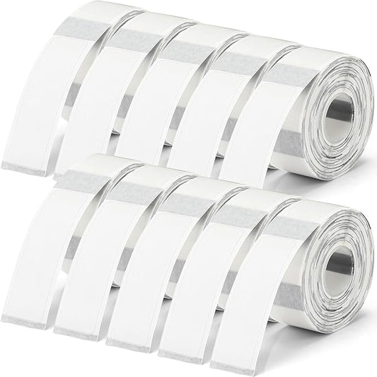 D30 Labels, DKALIO 1600 PCS Label Tapes, Thermal Label Printer Paper Replacement, Waterproof Oil Proof Lable Tape Refills for Shop Office Home, Clear 160 Pcs/roll (12 x 40 mm)