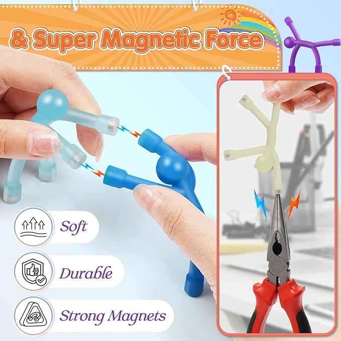 10 Pack Magnetic People for Adults, Decorative Refrigerator Magnets, Creative Magnet Set for Locker, Office, Kitchen, and Travel Use