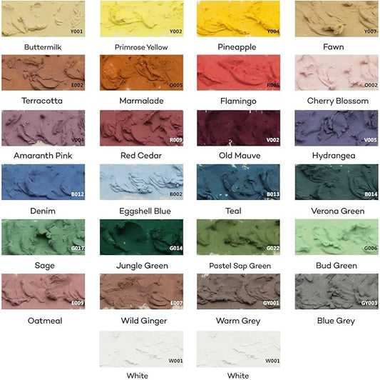 Mont Marte Extra Soft Oil Pastels Natural Hues Premium 26pc, Assorted Natural Colors, Vibrant and Buttery, Versatile Art Pastels for Blending, layering & Shading, Ideal for Coloring and Sketching