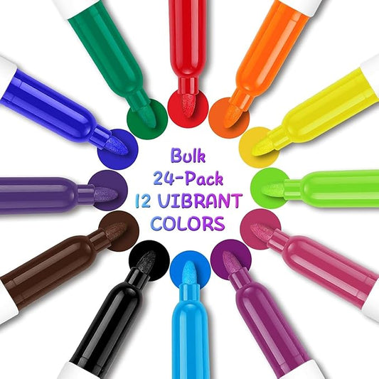 SFAIH Dry Erase Markers Fine Tip - 12 Colors Whiteboard Markers Dry Erase For Kids Adult Low Odor, Black Dry Erase Markers Fine Point For Home Classroom