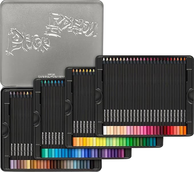 Faber-Castell Black Edition Colored Pencils, Classic 1 Count (Pack of 100)