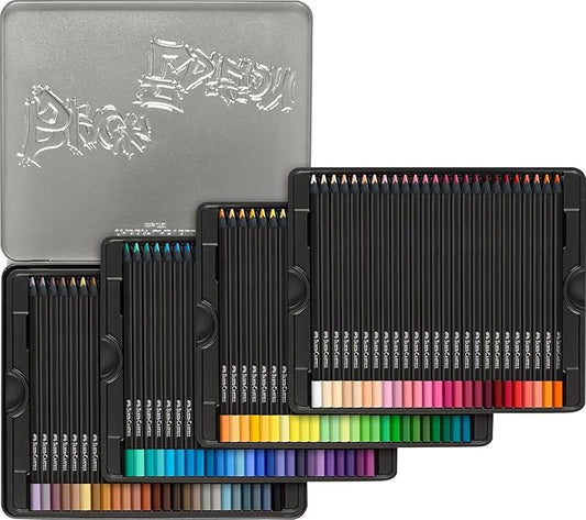 Faber-Castell Black Edition Colored Pencils, Classic 1 Count (Pack of 100)