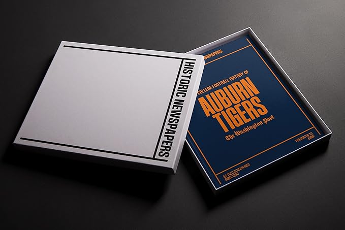 Signature gifts Personalized College Football Newspaper History Book, A3 Large Deluxe Hardcover - College Football Fan, Alumni, Students Keepsake Gift