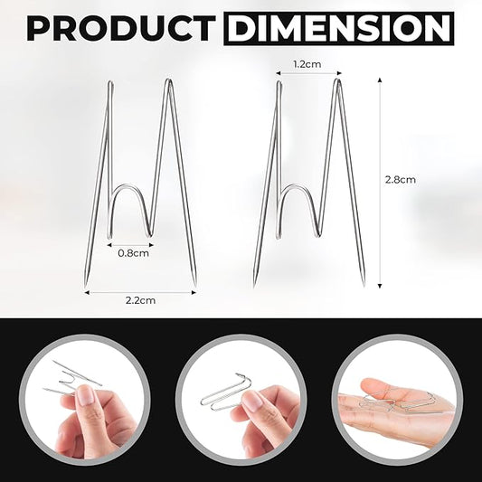 50Pcs Cubicle Hooks - Fabric Panel Wall Hooks with Clear Storage Box for Office, Home, School Decor & DIY Parties
