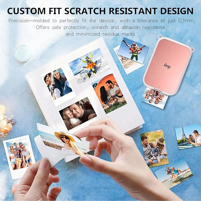 Silicone Case for Canon Ivy 2 Mini Photo Printer with Neck Strap Lanyard - (Pink)