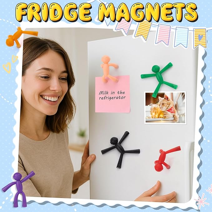 10 Pack Magnetic People for Adults, Decorative Refrigerator Magnets, Creative Magnet Set for Fridge, Locker, Office, and Home Organization