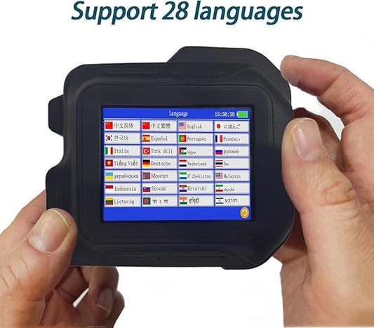 Portable Mini Handheld Inkjet Printer PC98 for Flat and Curved Surface, with Touch Screen Quick-Drying Ink Cartridge, 0.5" Print Height for Label Logo Date Code Text Number Image