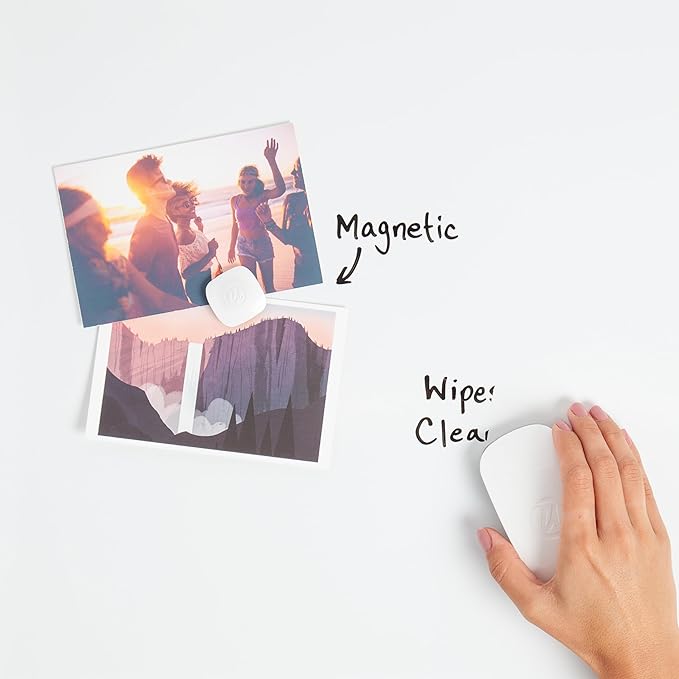 U Brands Contempo Magnetic Dry Erase Board Bundle, 8.5”x11”, White Modern Frame, includes 4 Boards, 16 Markers and 4 Magnets