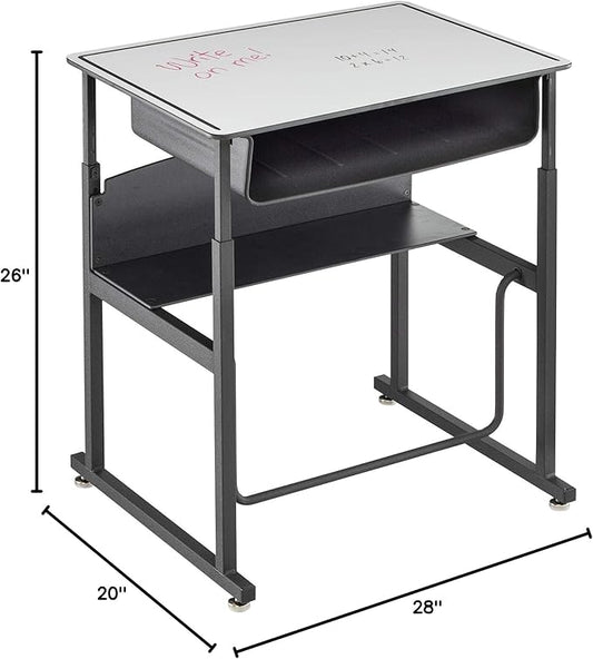 Safco Alphabetter Desk, 28" x 20", Dry Erase Classroom and Home School Desk