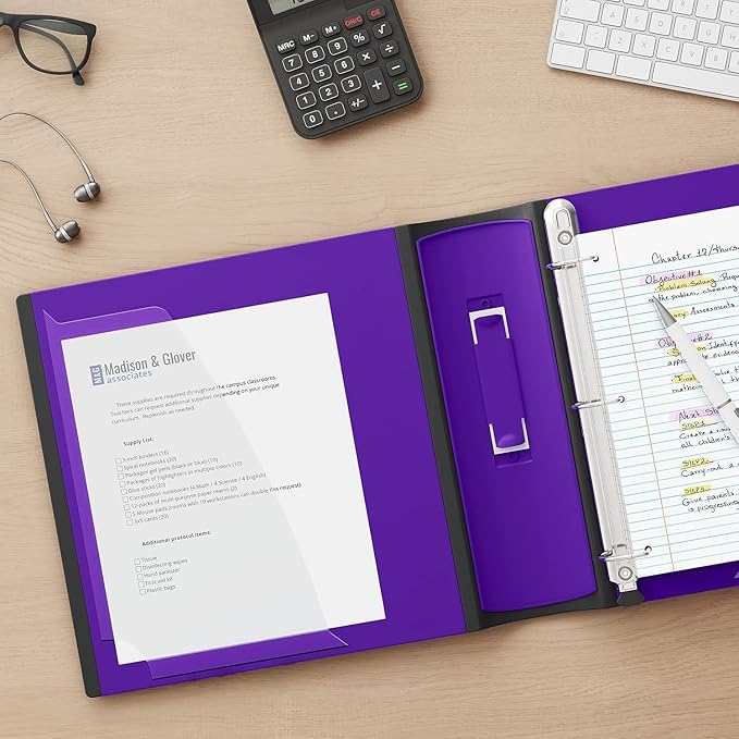 Staples Better Binder, 2-Inch, Purple