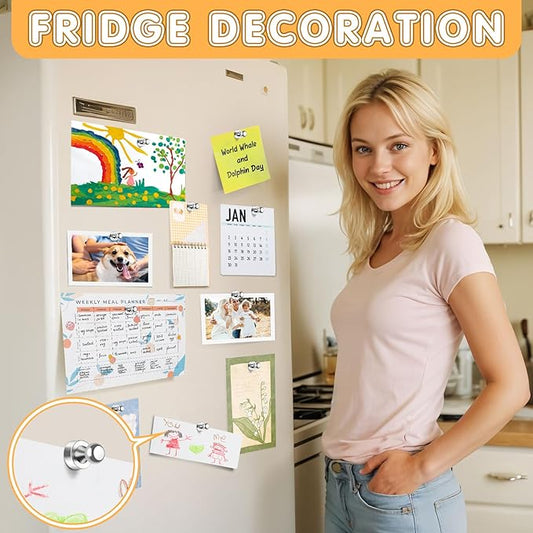 20Pcs Fridge Magnet Refrigerator Magnets, Whiteboard Magnets, Magnets Fridge, Strong Magnet for Kitchen, Office, Classroom, Map, Locker Decor