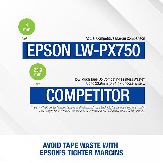 LABELWORKS Epson LW-PX750PCD Industrial Label Maker Kit - Complete Kit with Accessories, Compatible with Large Variety of Tape Types, Portable Handheld Label Printer