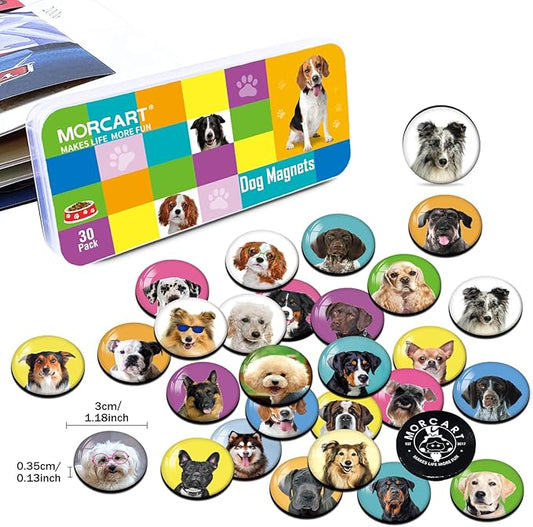 MORCART Cat Magnets for Fridge, Cute Magnets for Refrigerator Locker Whiteboard Decorative Magnetic Board Cabinets Classroom Office Cubicle School Gift for Adult 30PCS