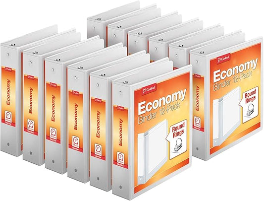 Cardinal Economy 3-Ring Binders and Binder 4 Pack Bundle (90641 + 79520)