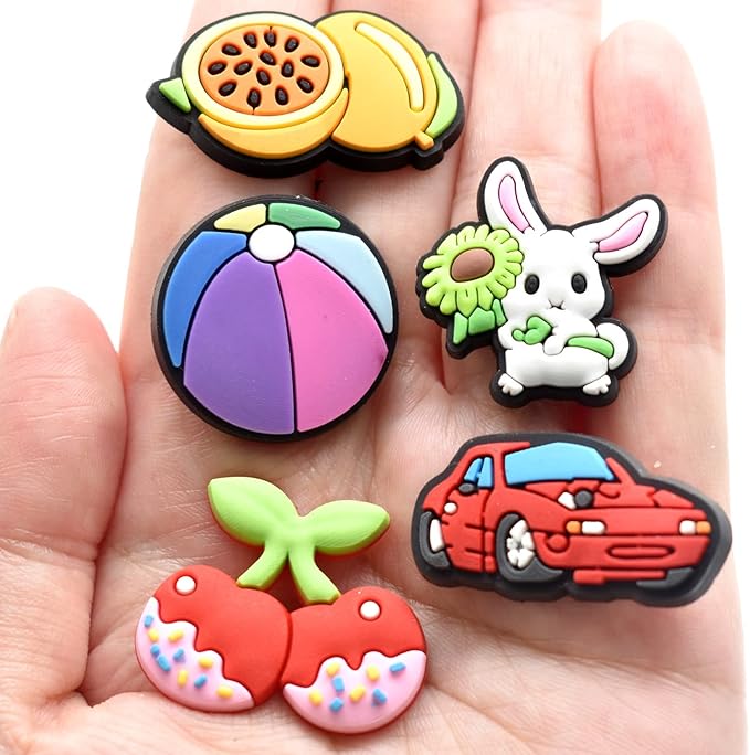 Papacharms Lot Random Different Decorative Pencil Toppers 40Pack Cute Cool Pencil Charms Clips Bulk PVC Pen Topper for School Prize Classroom Reward Student Gifts